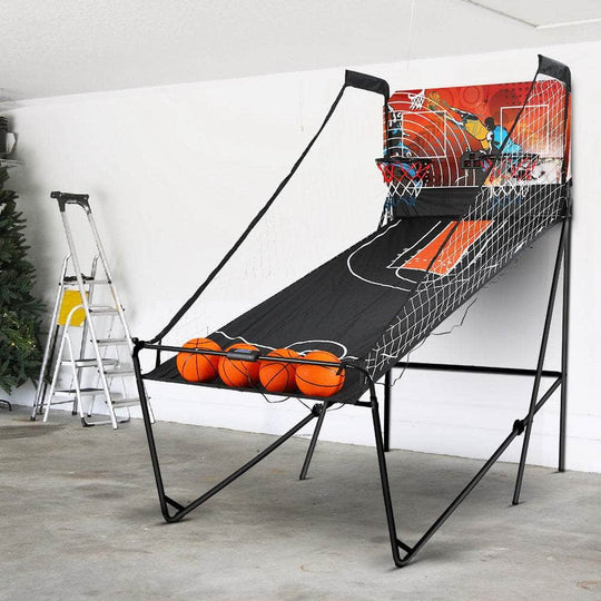 Basketball & Basketball Accessories - Basketball Arcade Game Double Shoot Electronic Scorer 8 Games Black