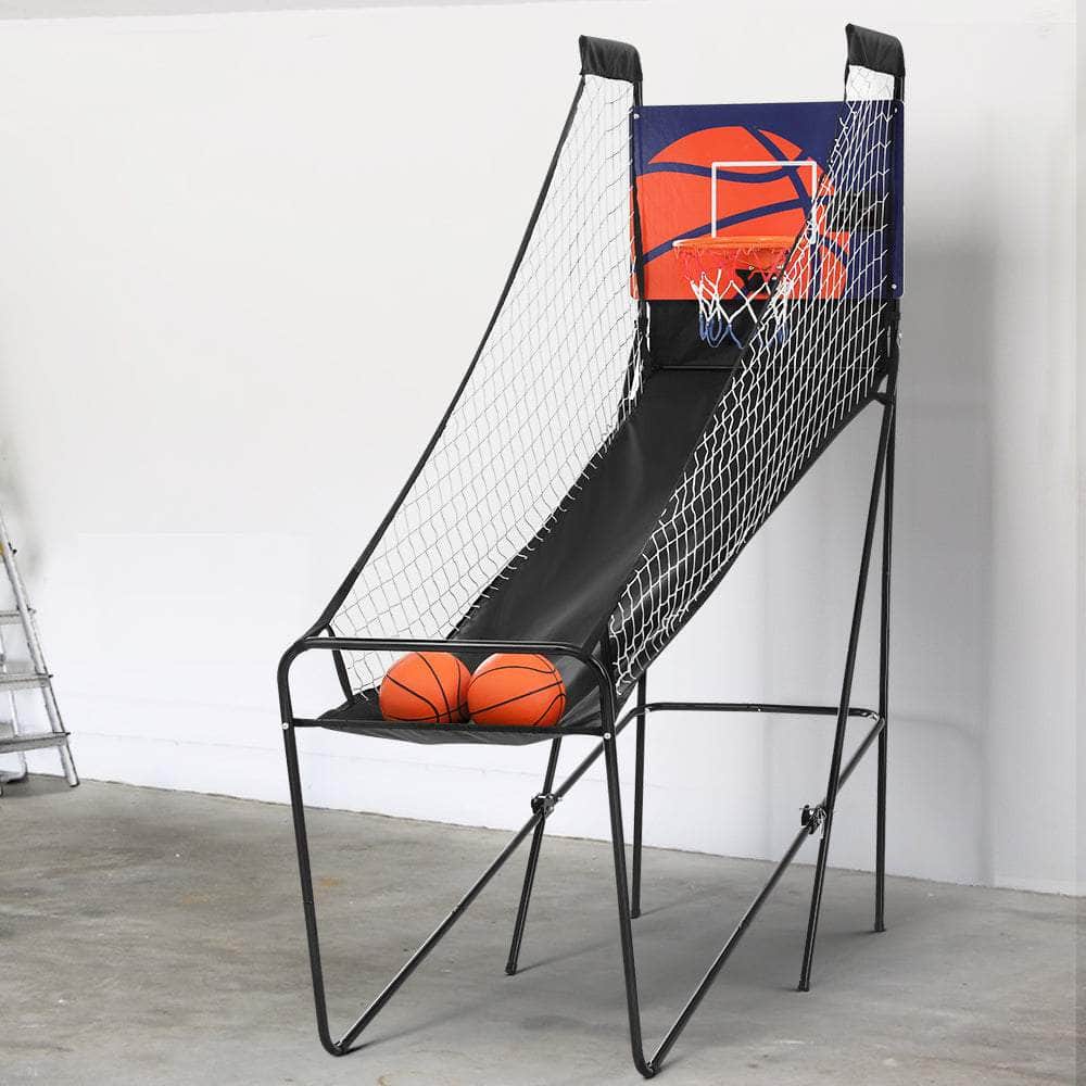 Basketball Arcade Game - Electronic Scorer, 8 Games, Double Shoot, Grey