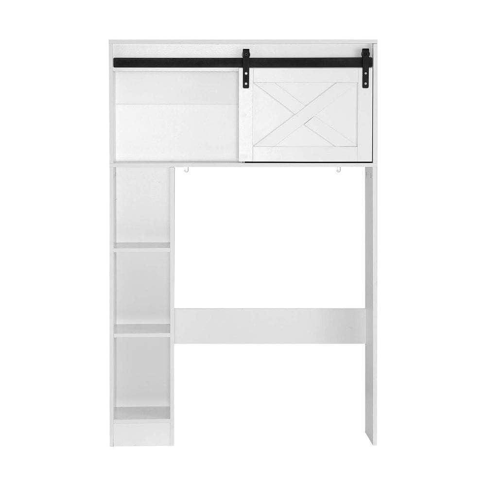 Bathroom Cabinet Over The Toilet Storage Organiser Laundry Shelf 128Cm
