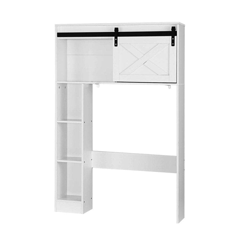 Bathroom Cabinet Over The Toilet Storage Organiser Laundry Shelf 128Cm