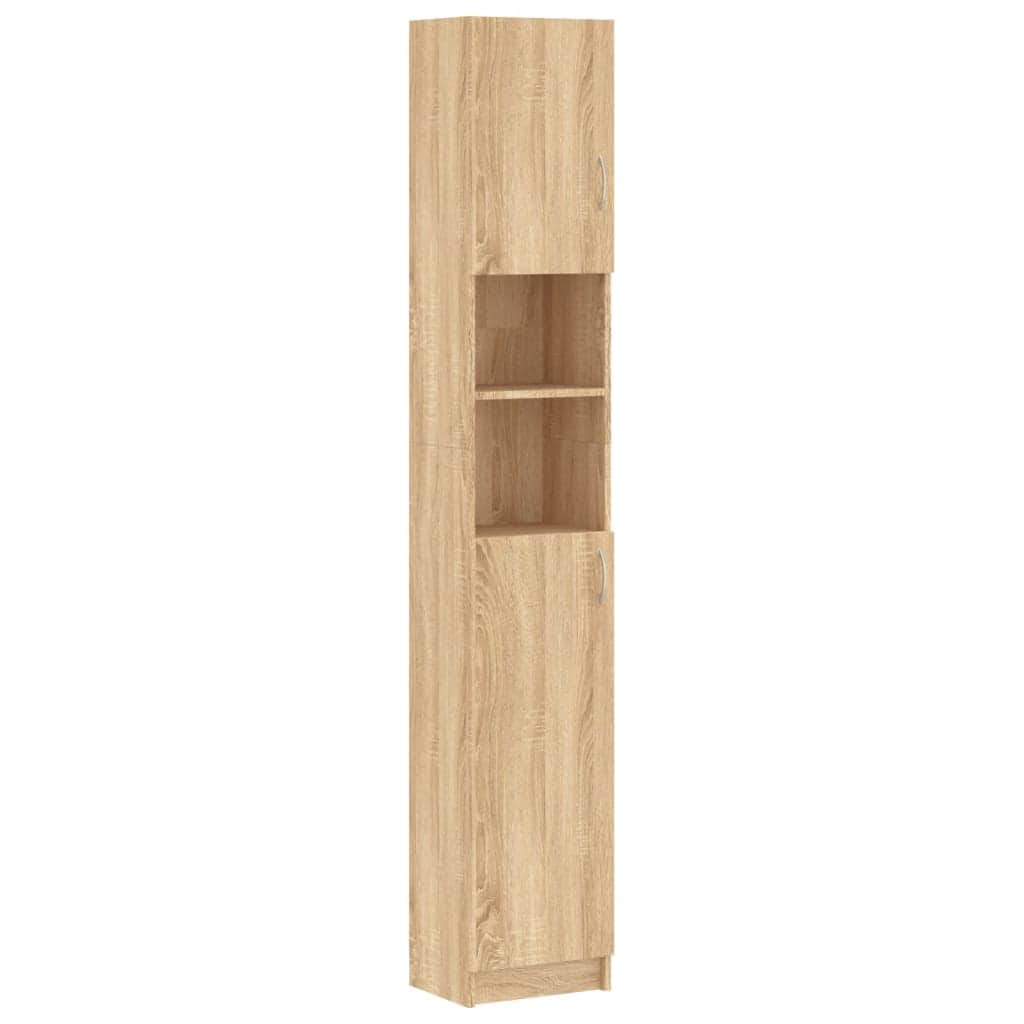 Bathroom Cabinet Sonoma Oak Chipboard