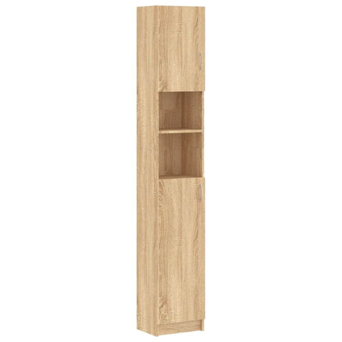 Bathroom Cabinet Sonoma Oak Chipboard