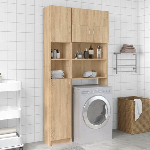 Bathroom Cabinet Sonoma Oak Chipboard