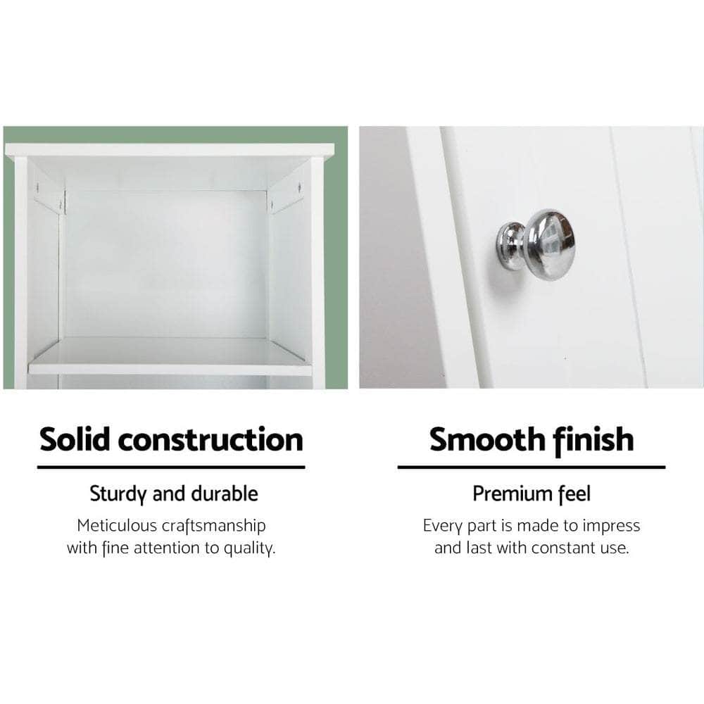 Bathroom Cabinet Storage 160cm White