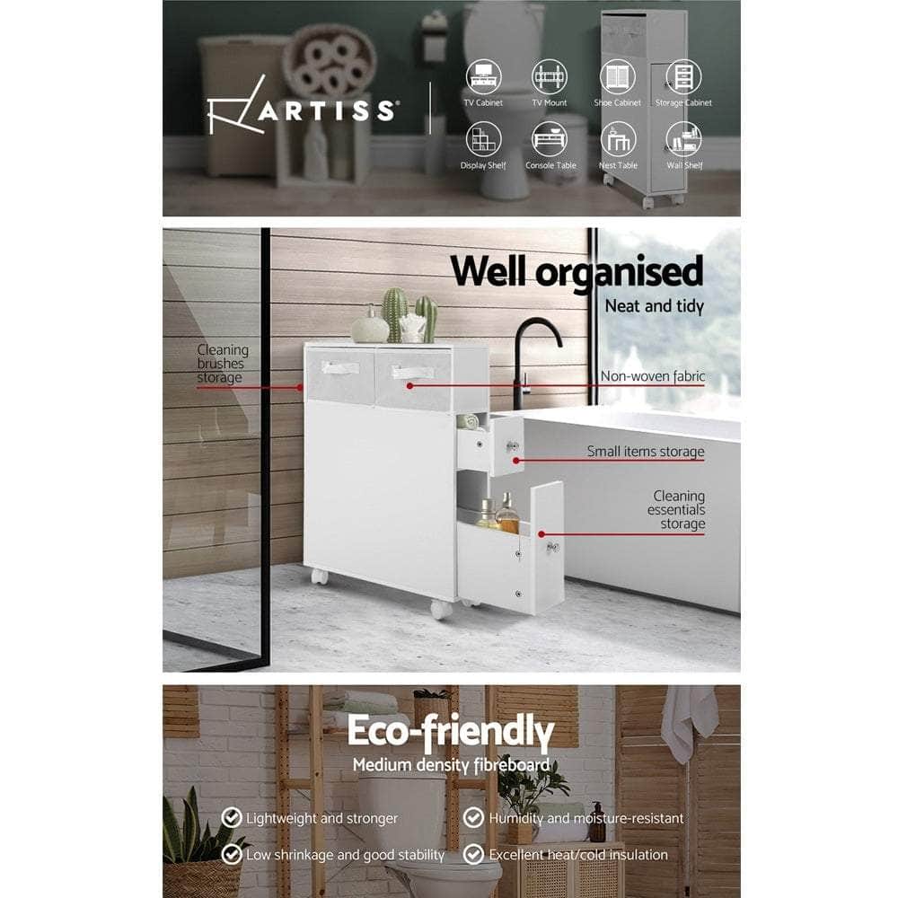 Bathroom Cabinet Storage Toilet Organiser