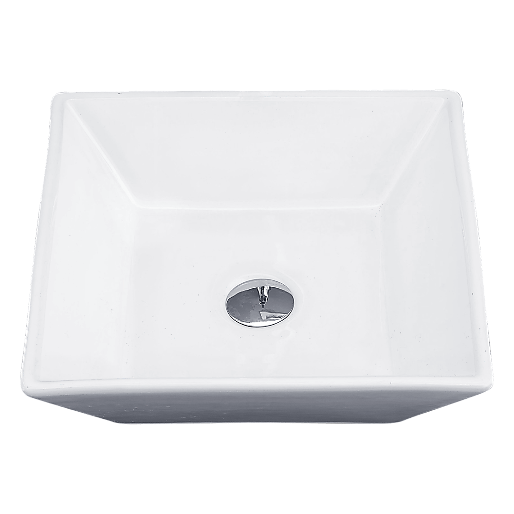 Bathroom Ceramic Rectangular Above Countertop Basin for Vanity