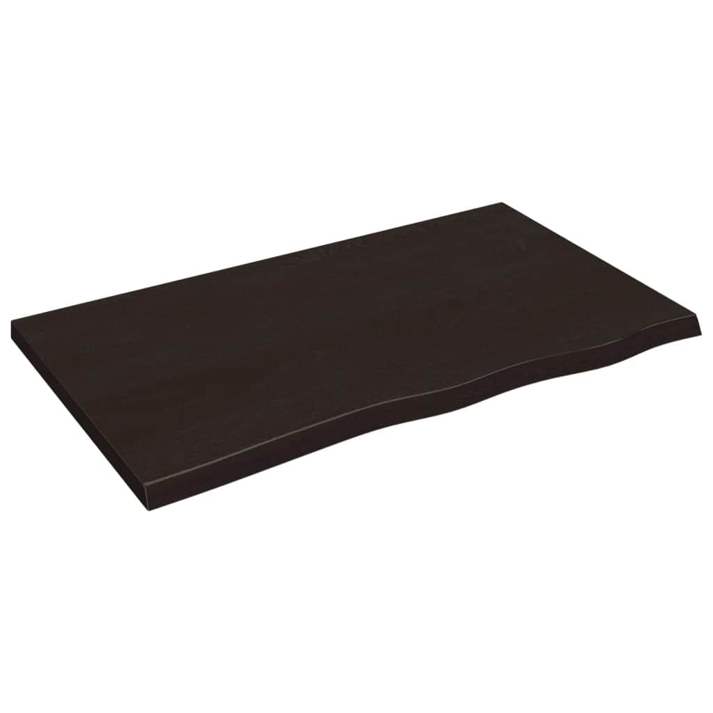 Grey colour - Bathroom Countertop-Dark Grey Treated Solid Wood
