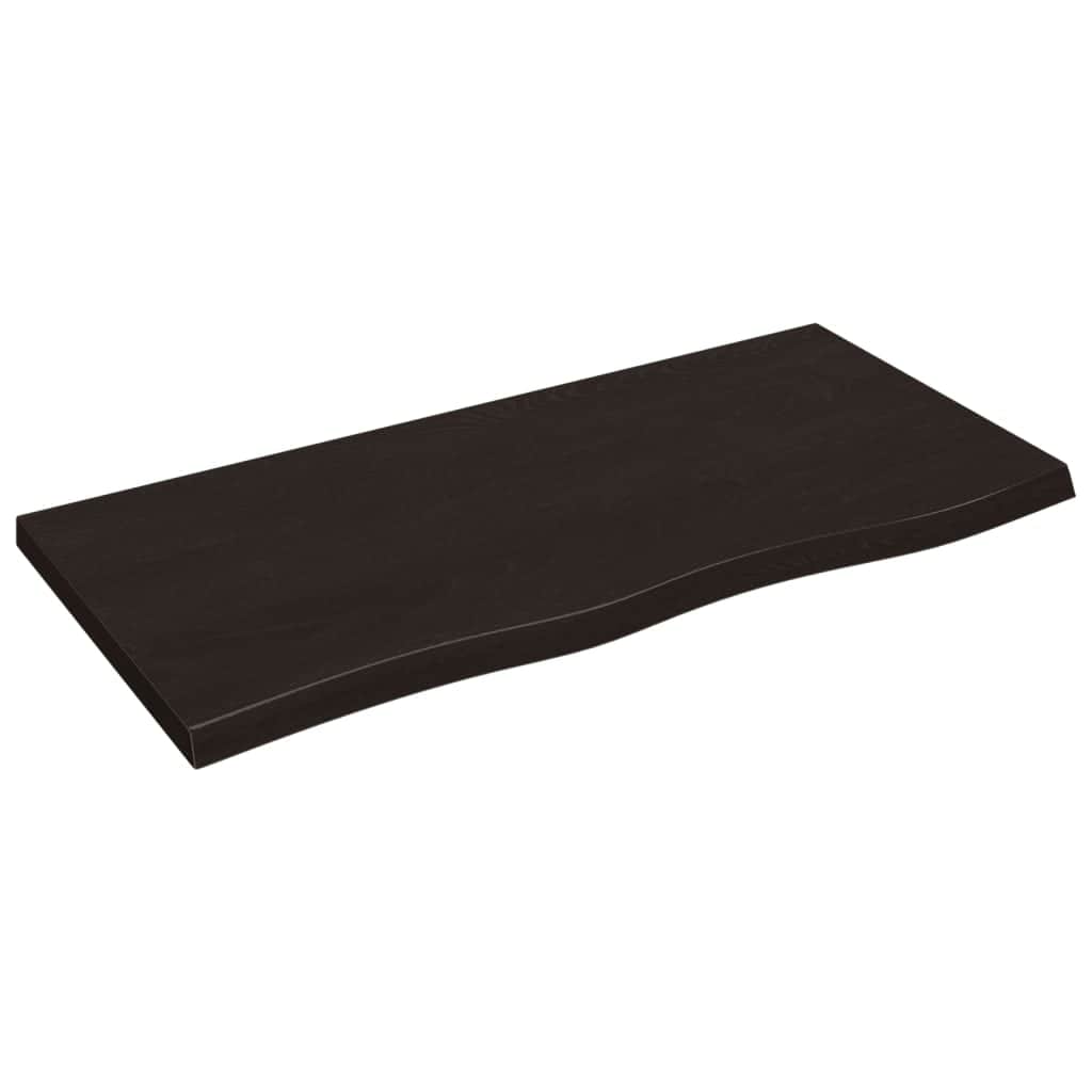 Wood finish - Bathroom Countertop Dark GreyTreated Solid Wood