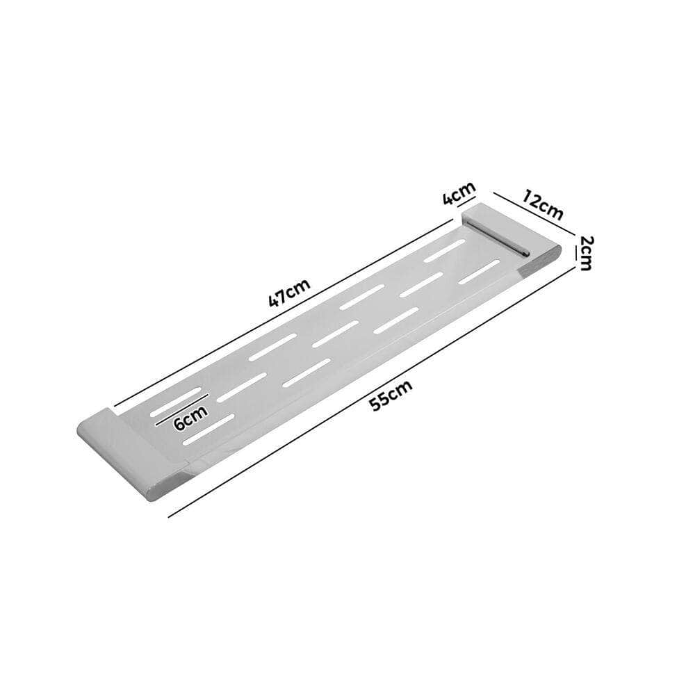 Metal finish - Bathroom Metal Shelf Wall Mounted SMS Chrome