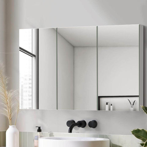 Bathroom Mirror Cabinet Vanity Medicine Wall Shaving Storage 1200mmx720mm