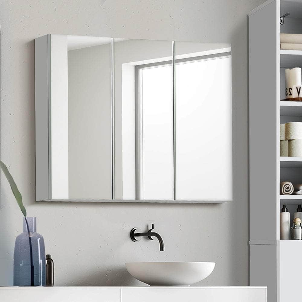 Bathroom Mirror Cabinet Vanity Medicine Wall Storage 900mm x 720mm