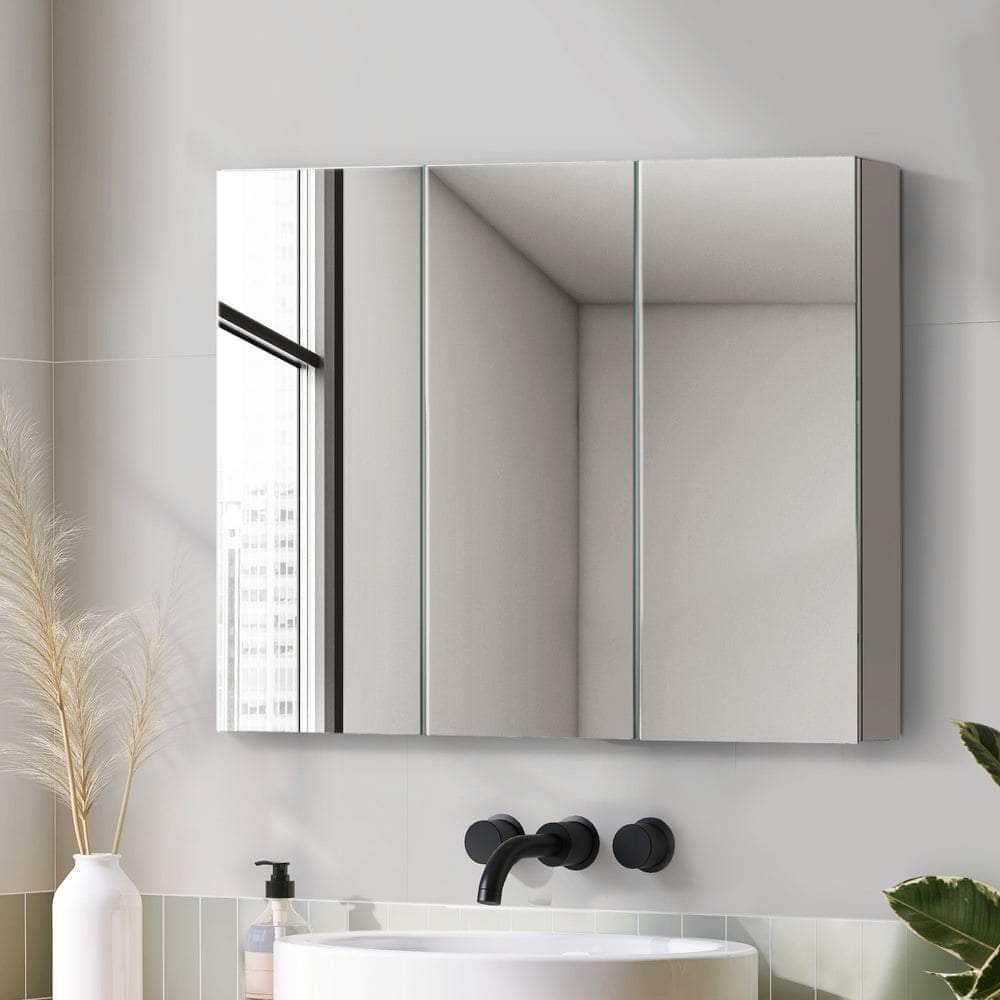 Bathroom Mirror Cabinet Vanity Medicine Wall Storage 900mm x 720mm