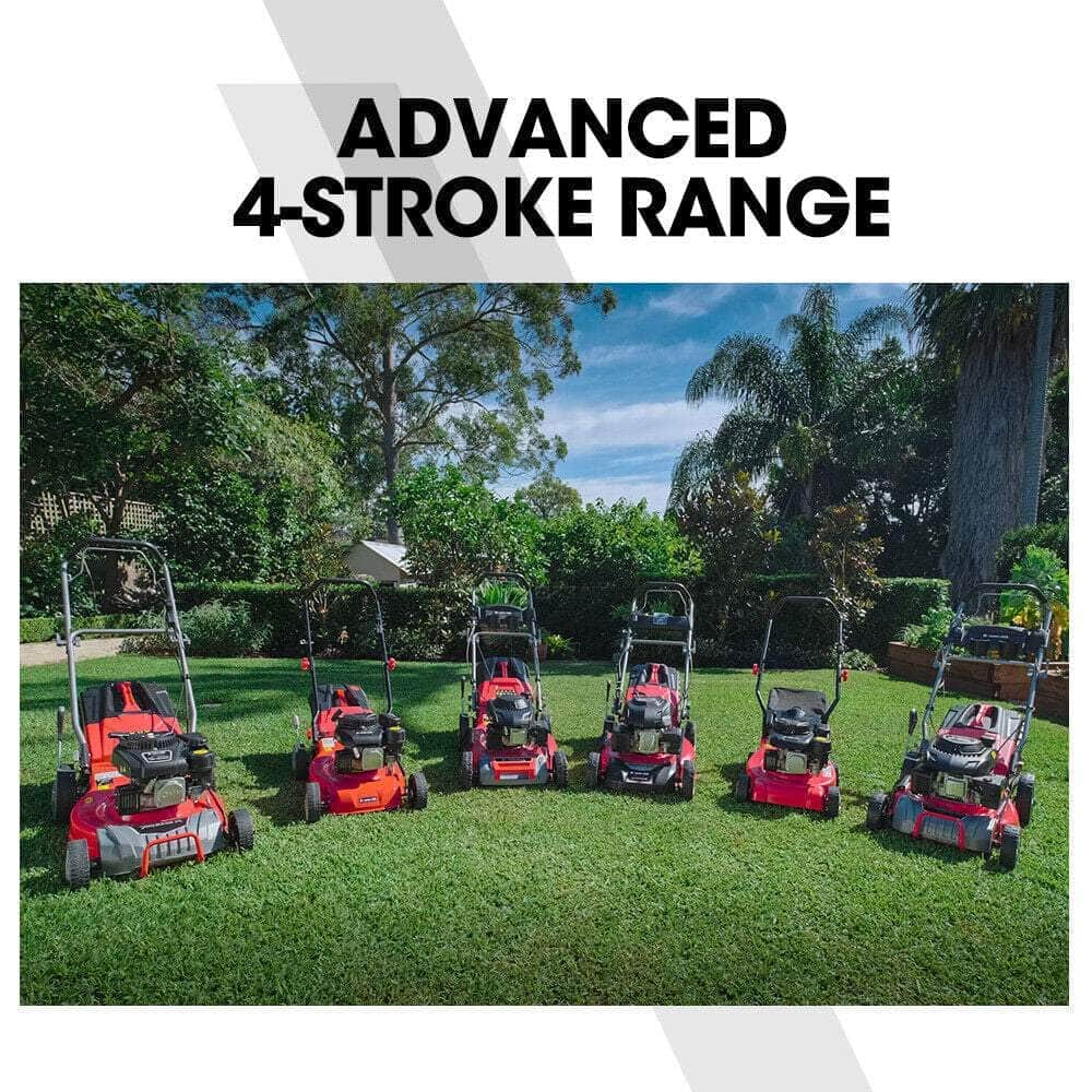 Baumr-Ag Lawn Mower 16" Petrol Powered Hand Push Engine Lawnmower Catch 4 Stroke