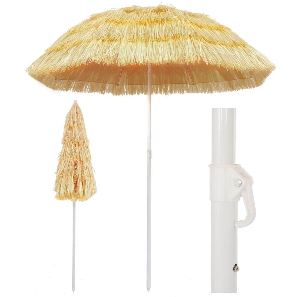 Beach Umbrella Natural 180 cm Hawaii Style - Simple deals
