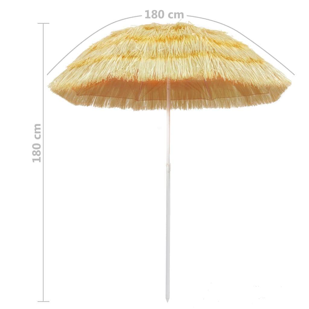 Beach Umbrella Natural 180 cm Hawaii Style - Simple deals
