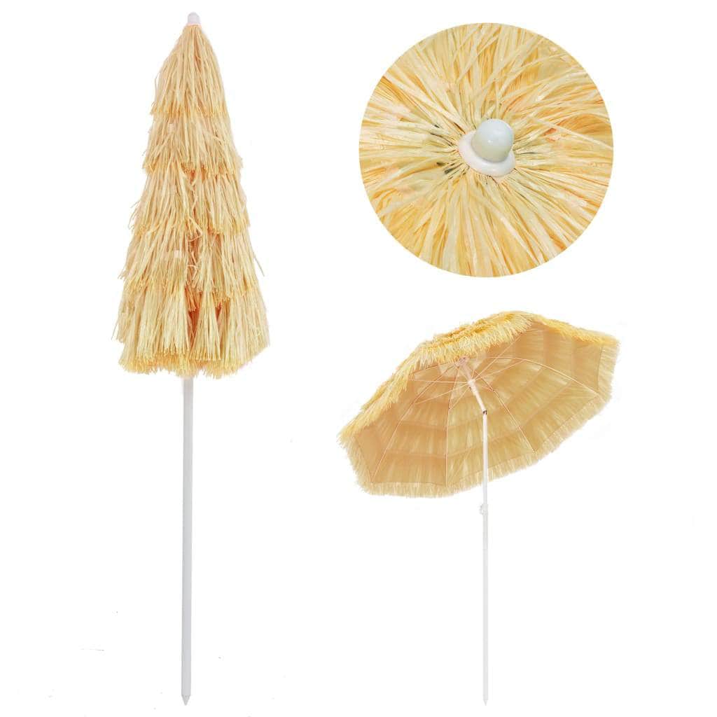 Beach Umbrella Natural 180 cm Hawaii Style - Simple deals