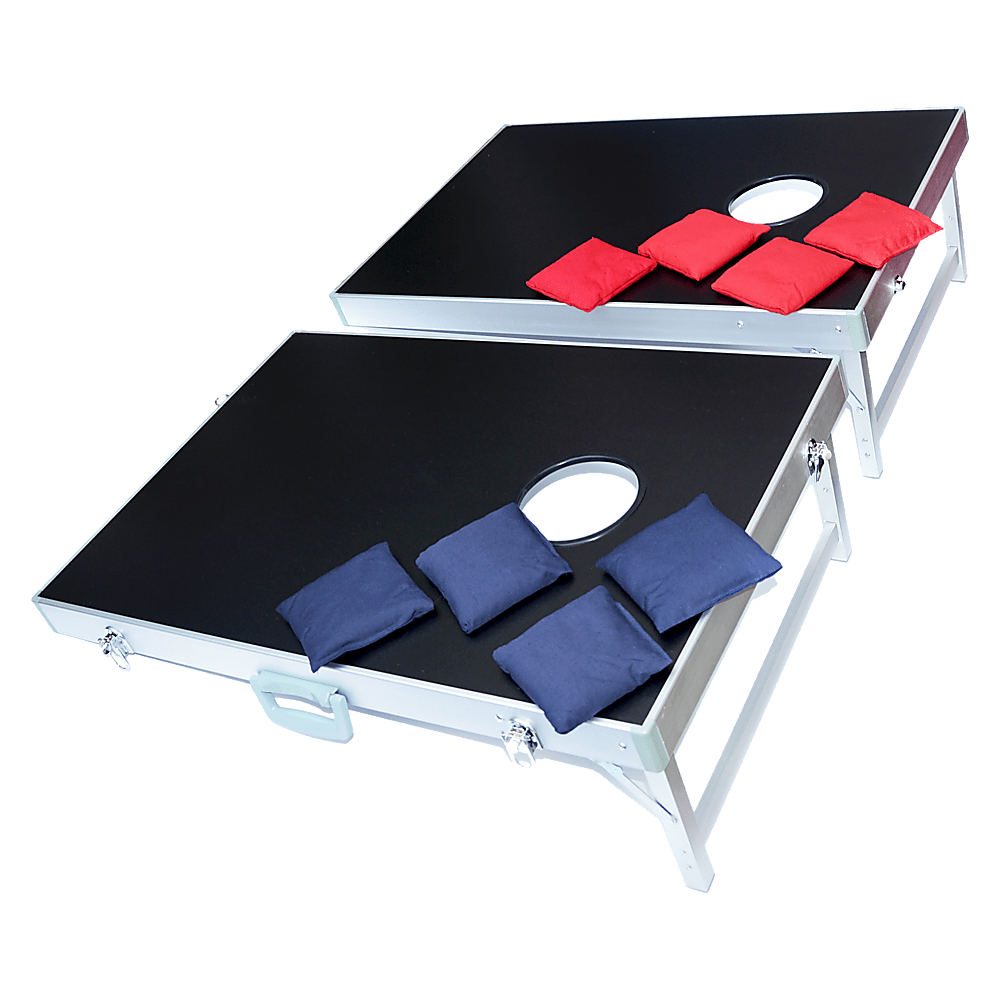 Bean Bag Toss Cornhole Game Set Aluminium Frame Portable Design
