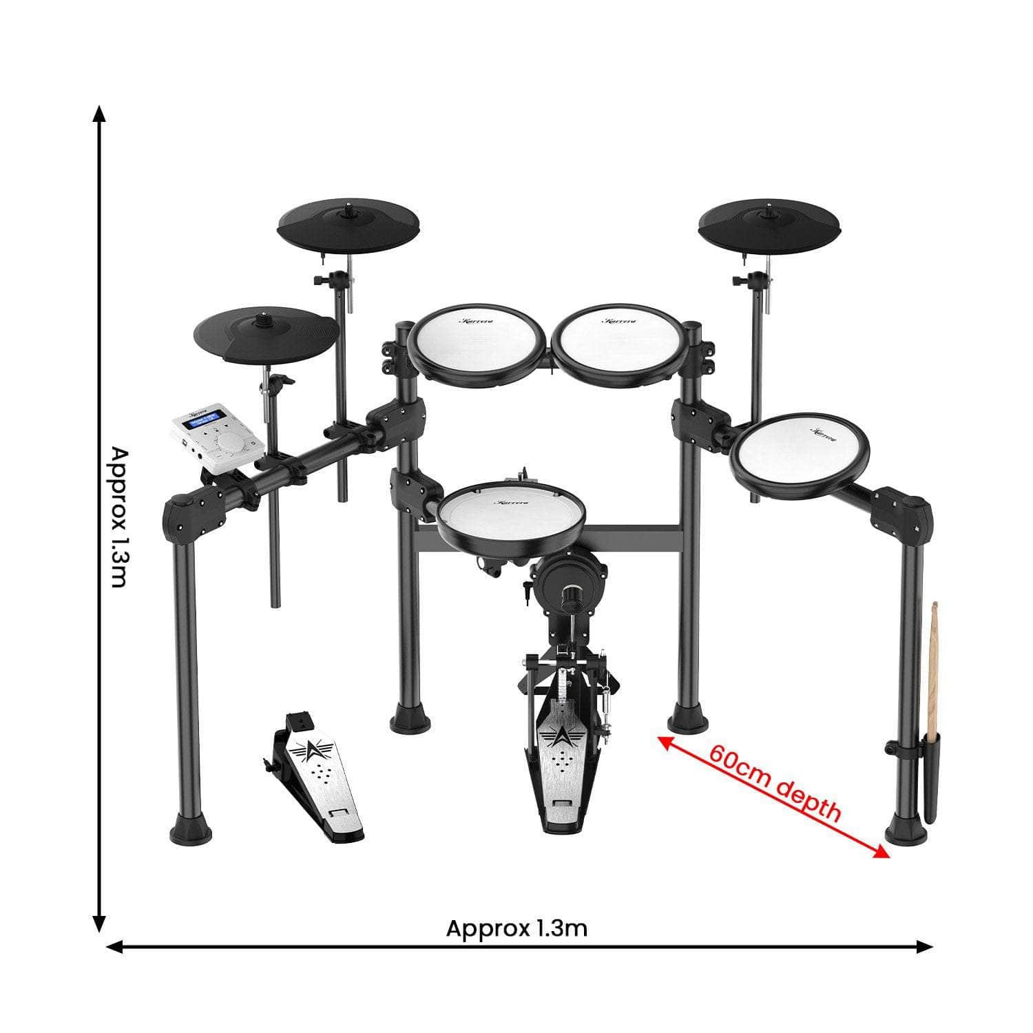 Beat Bliss Karrera X23 9-Piece Electronic Drum Kit