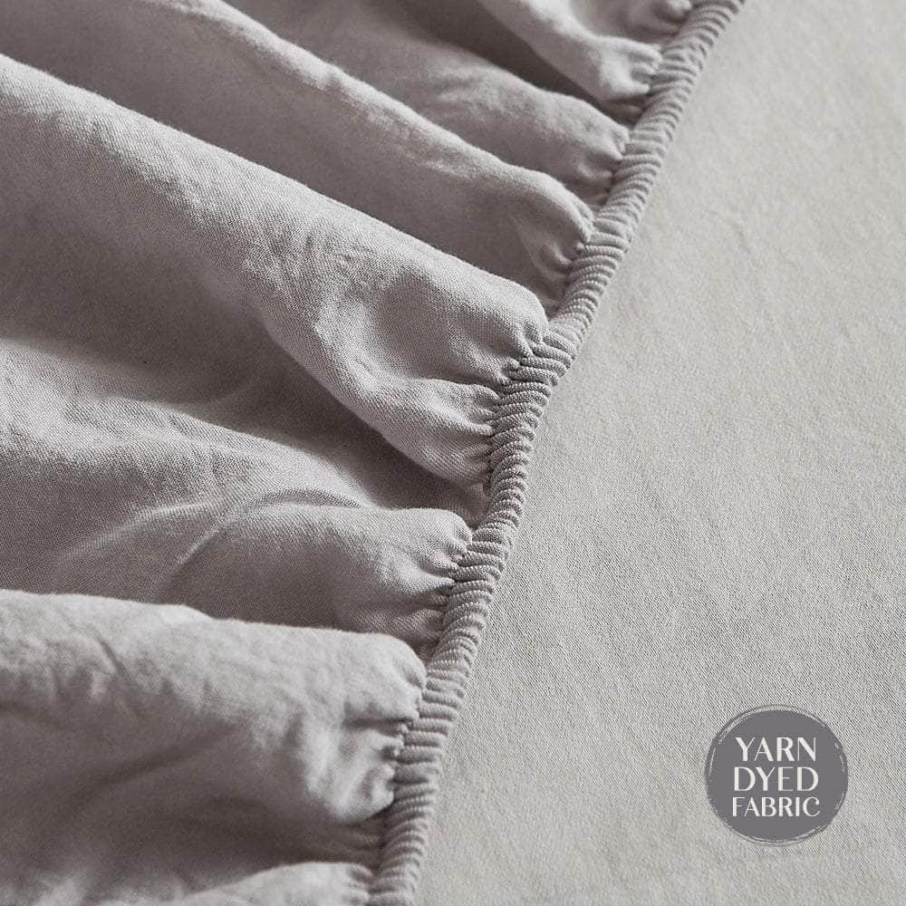 Beautiful Bed Sheets Set Single Flat Cover Pillow Case Grey Inspired