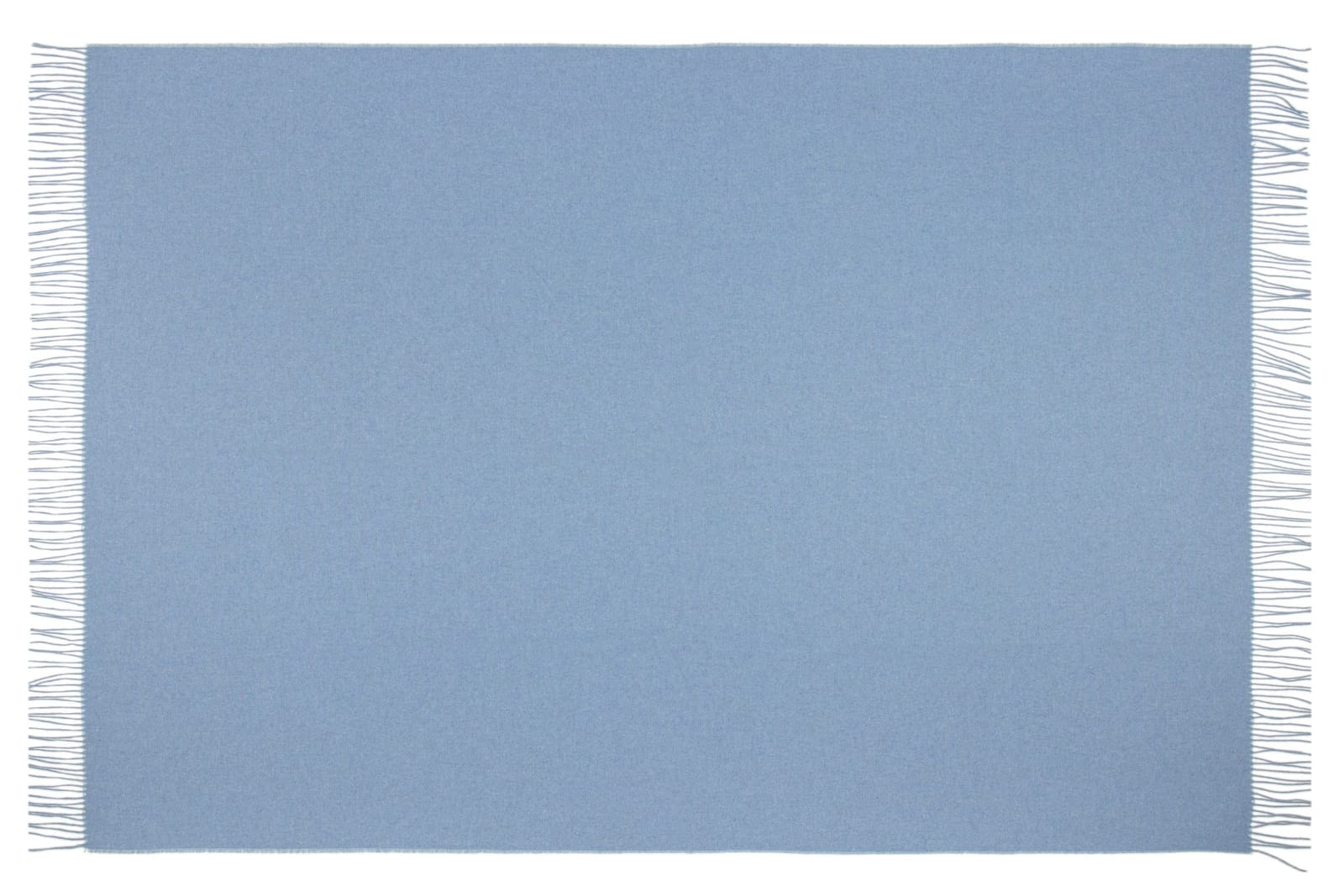 Blue colour - Paddington Throw - Fine Wool Blend - Blue