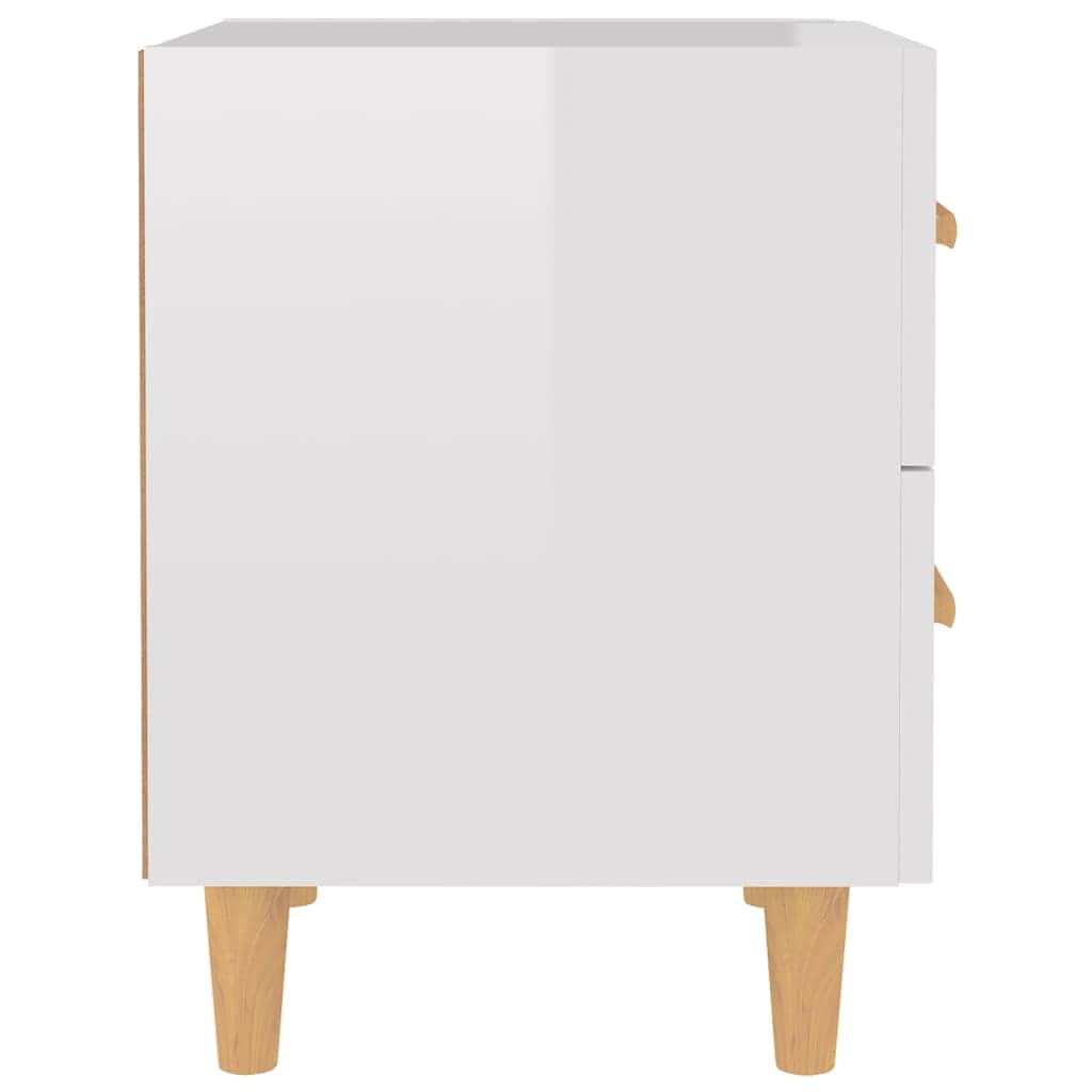 Bed Cabinet High Gloss White