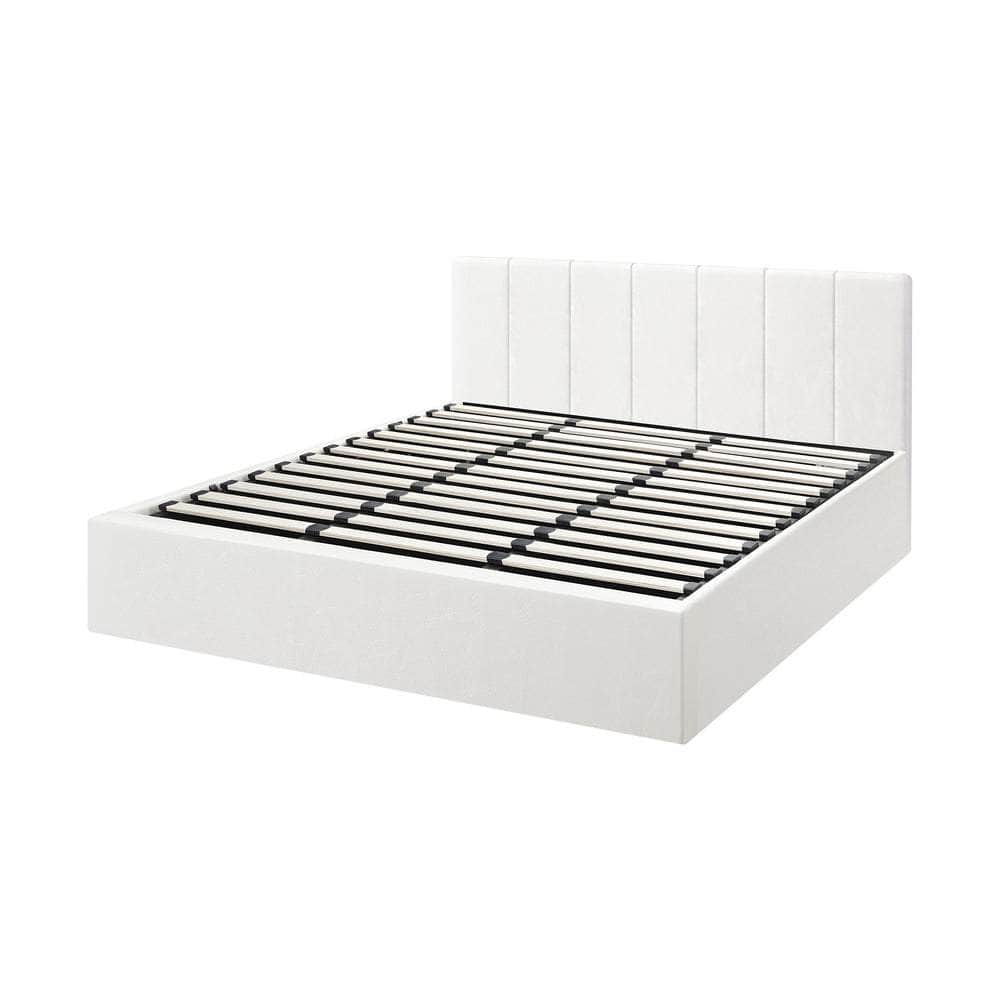 Bed Frame Double/King/King Single/Queen/Single Size Gas Lift Base PU Leather ZOE