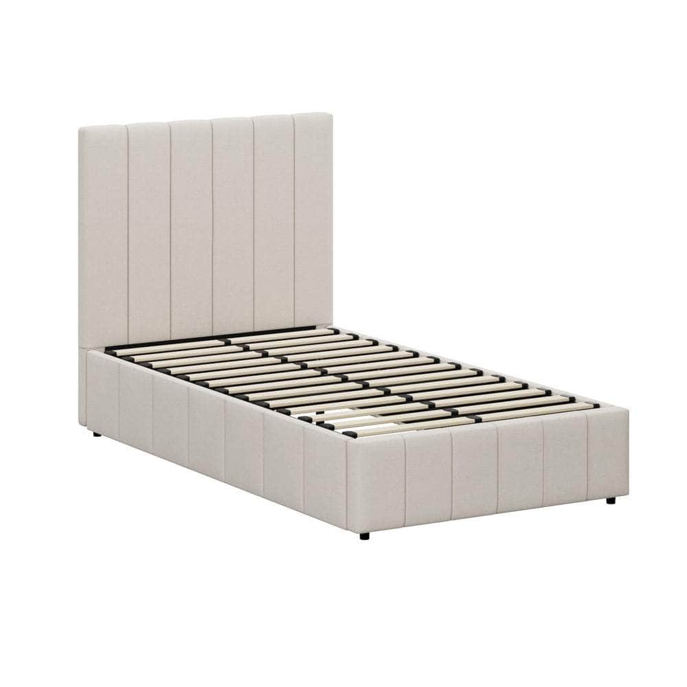 Bed Frame Double King Single Queen Size Gas Lift Storage Base VISH