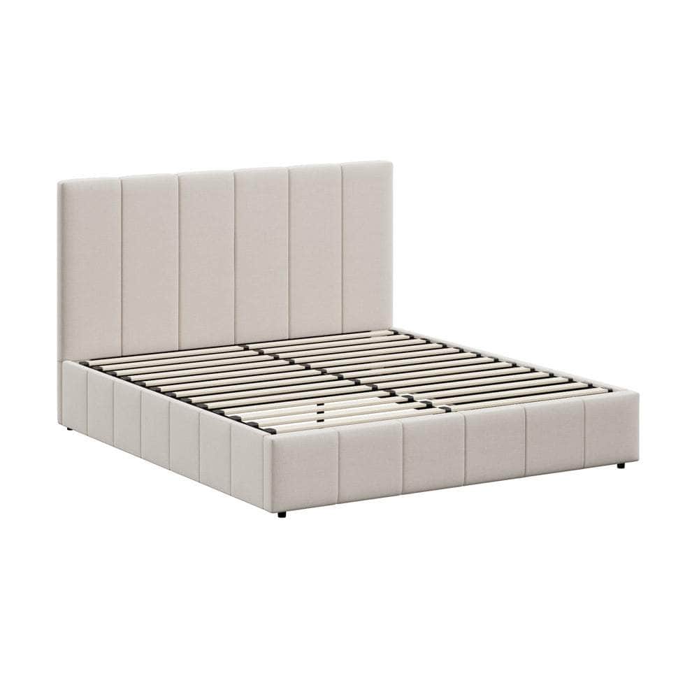 Bed Frame Double King Single Queen Size Gas Lift Storage Base VISH