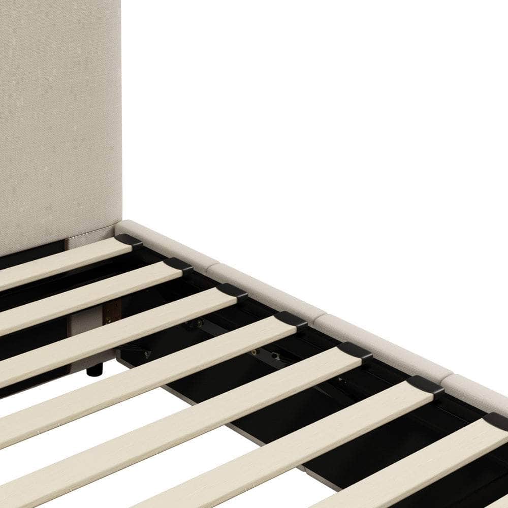 Bed Frame Double King Single Queen Size Gas Lift Storage Base VISH