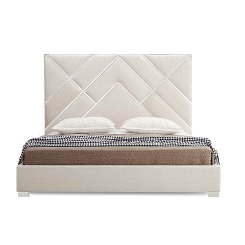 Bed Frame Fabric Padded Upholstery Queen/King
