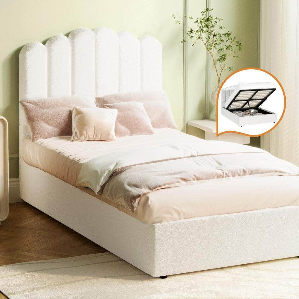 Bed Frame Gas Lift Beds Platform Boucle