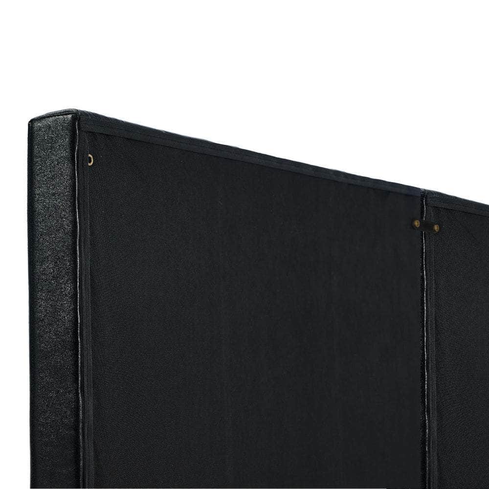 Bed Frame Headboard Double Queen King Bedhead Black Leather