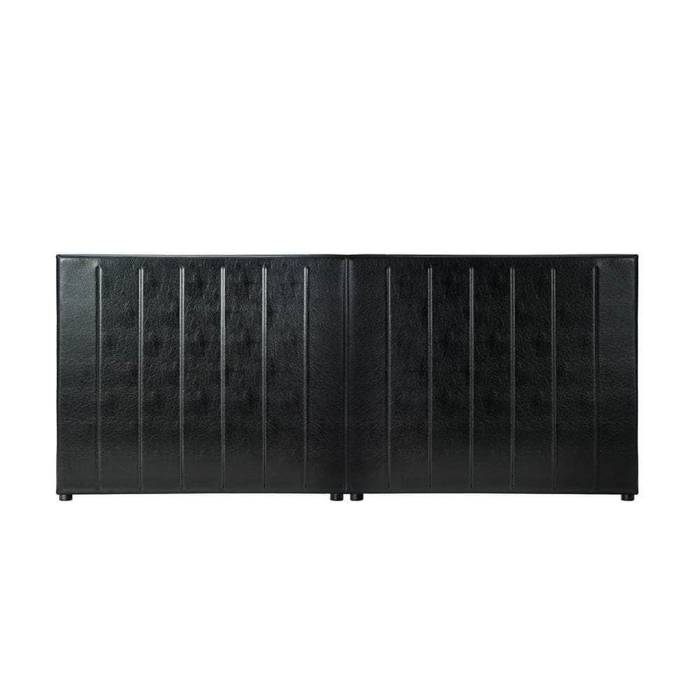 Bed Frame Headboard Double Queen King Bedhead Black Leather