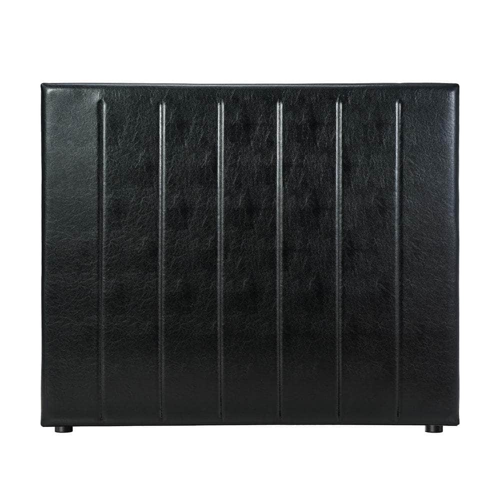 Bed Frame Headboard King Single Size Bedhead Black Leather