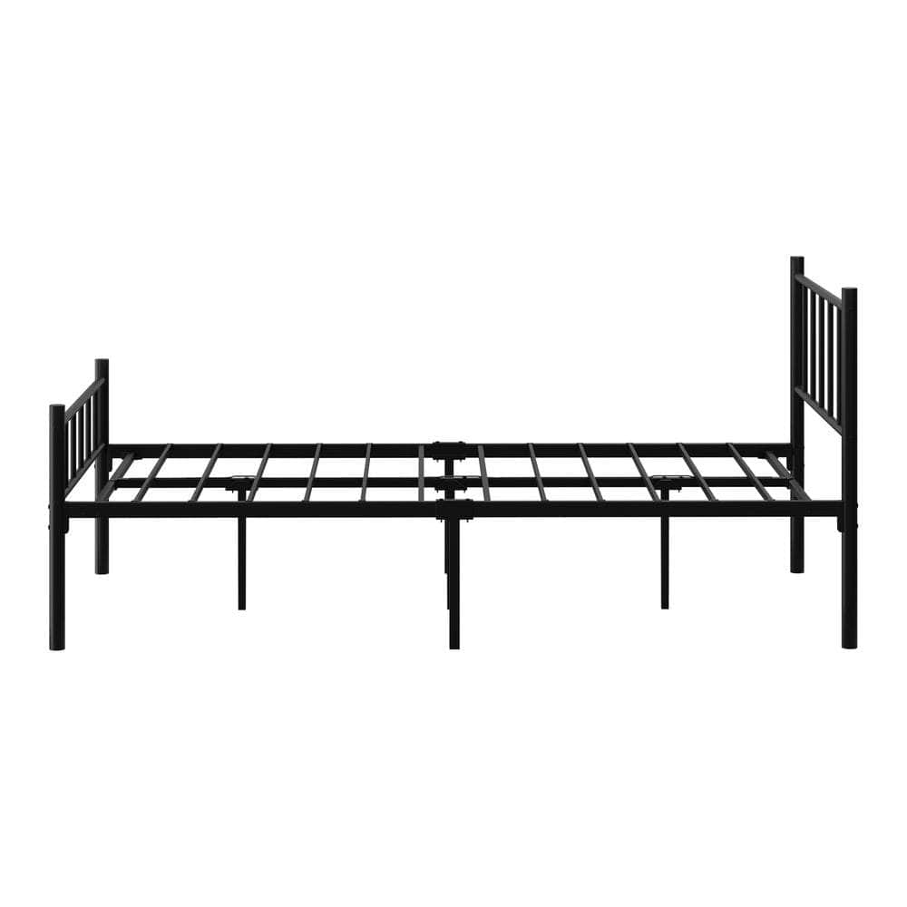 Bed Frame King Single Platform with Black Metal Base for Bedroom Furniture