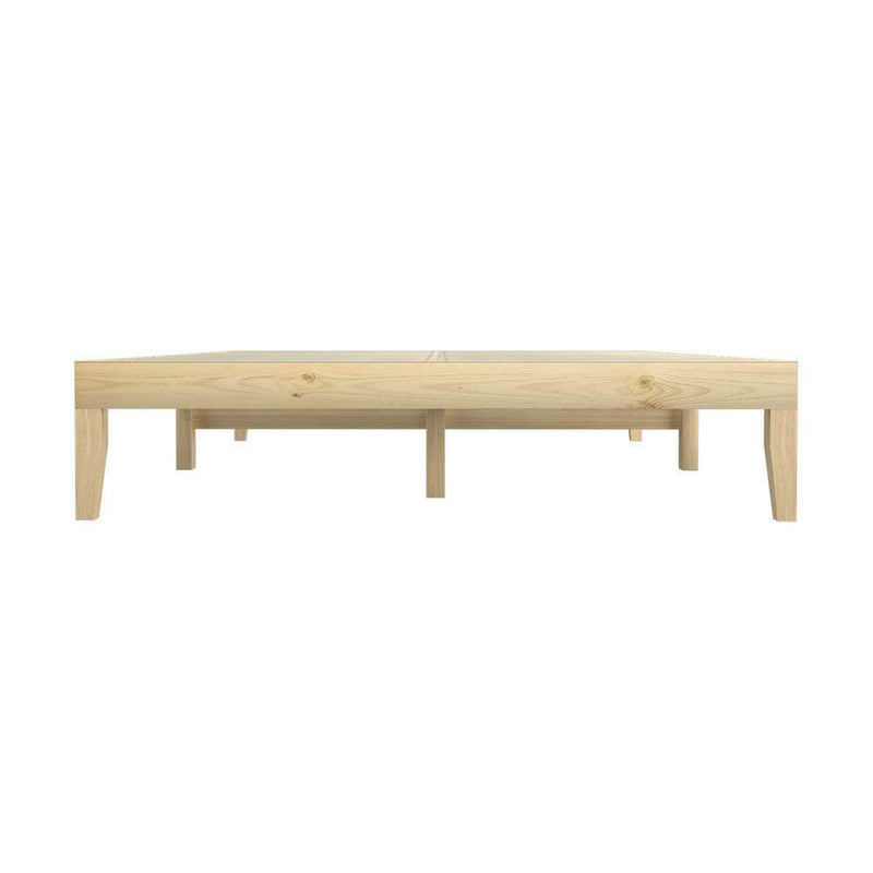 Bed Frame Wooden Timber Platform Furniture | Wooden finish