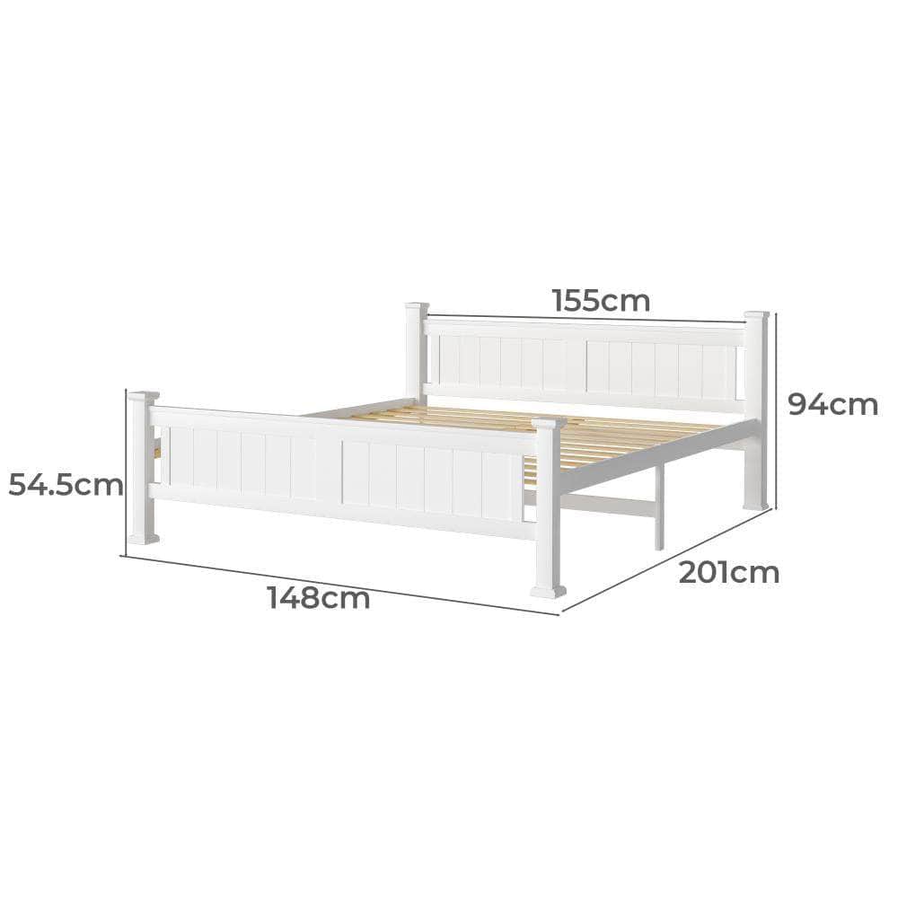 Bed Frame Pine Wooden Timber Base Platform Bedroom