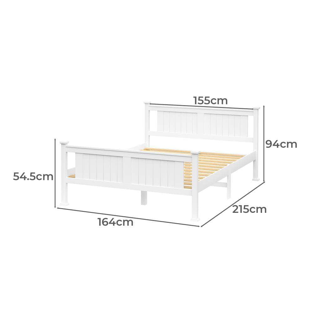 Bed Frame Pine Wooden Timber Base Platform Bedroom
