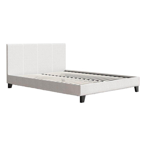 Bed Frame Queen Size Boucle Neo