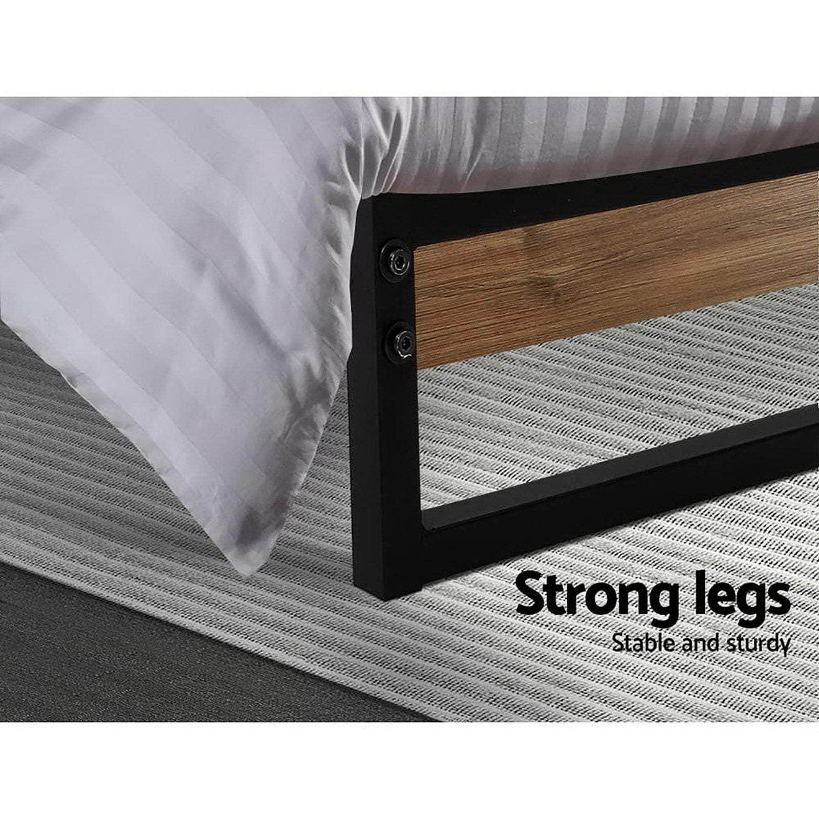 Bed Frame Queen Size Metal Bed Frame DANE