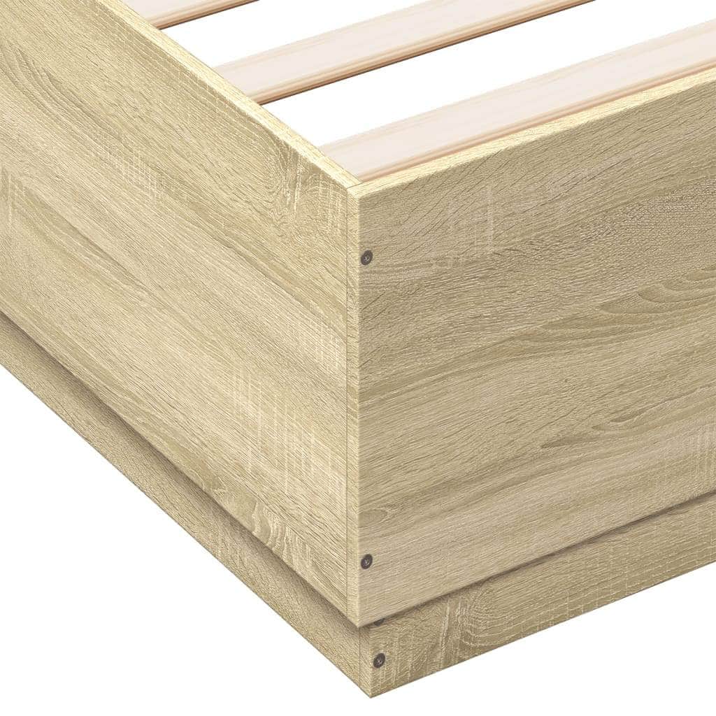 Bed Frame - Sonoma Oak Engineered Wood