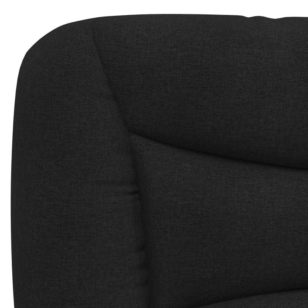 Bed Frame with LED Light Black - Fabric