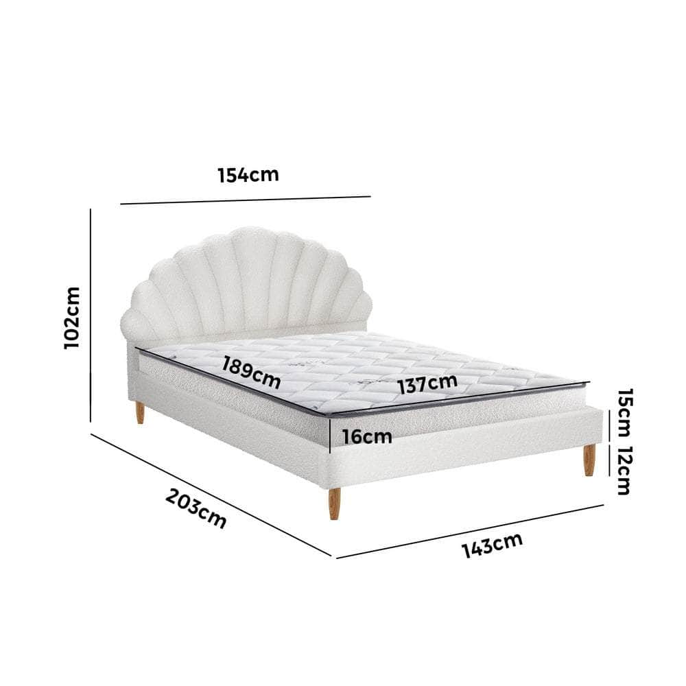 Bed Frame with Mattress Double Size