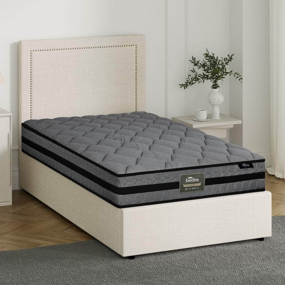 Bed Frame With Mattress Set King Single Gas Lift Storage ADI