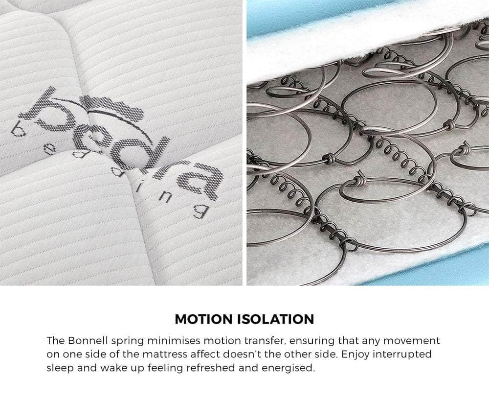 Bed Frame with Mattress Single Size Pink Velvet