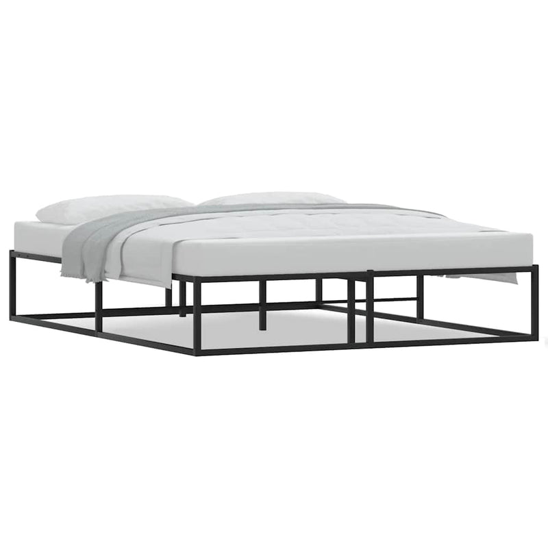 Queen - Bed Frame without Mattress Black Queen Metal