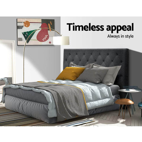 Bed Head Double Size Fabric - Cappi Charcoal