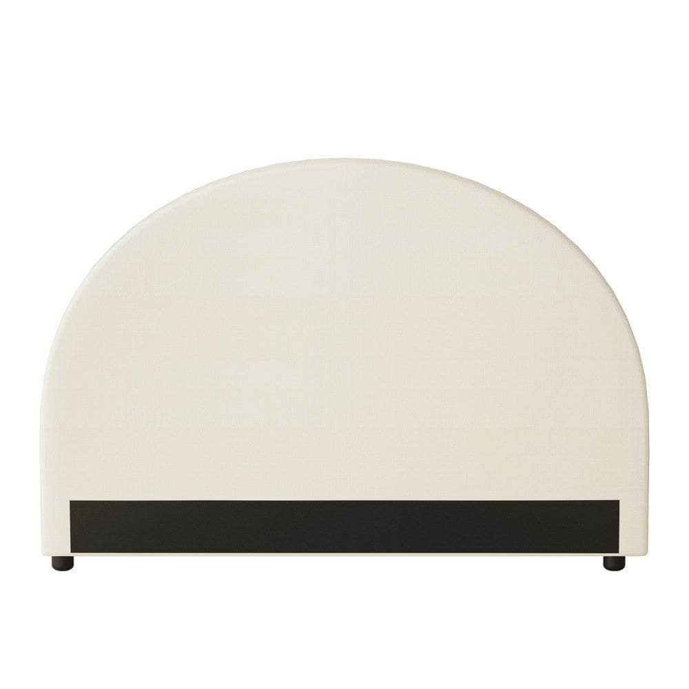 Bed Head Double Size Headboard Fabric Beige