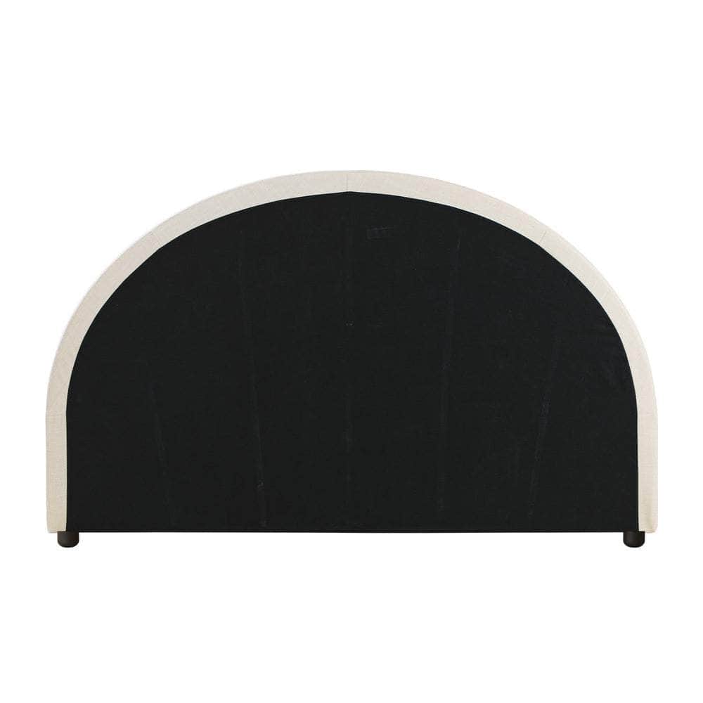 Bed Head Double Size Headboard Fabric Beige