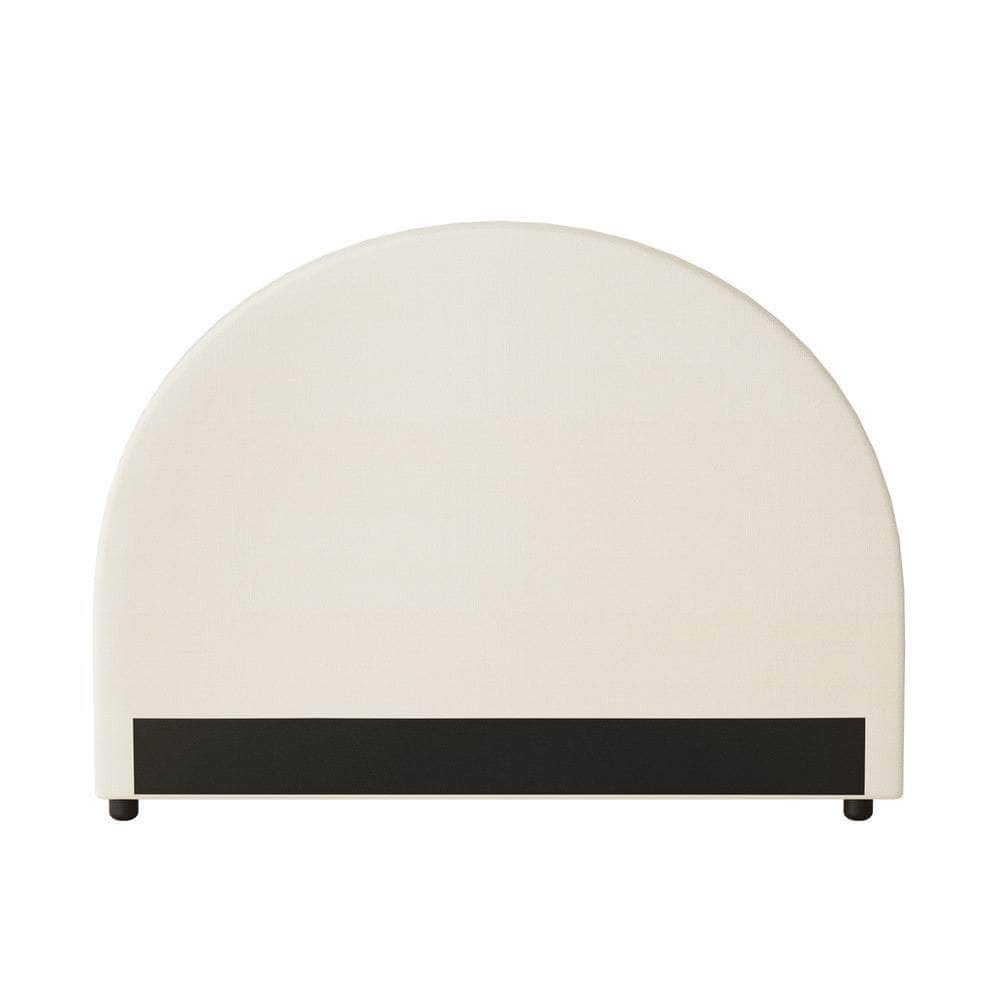Bed Head King Single Headboard Fabric Beige